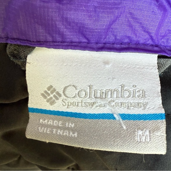 Columbia Women's Purple Lightweight Puffer Jacket Size Medium M - Picture 10 of 11